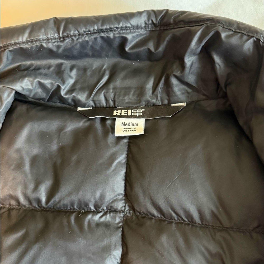 REI Co-Op Down Black Puffer Vest - Picture 3 of 3